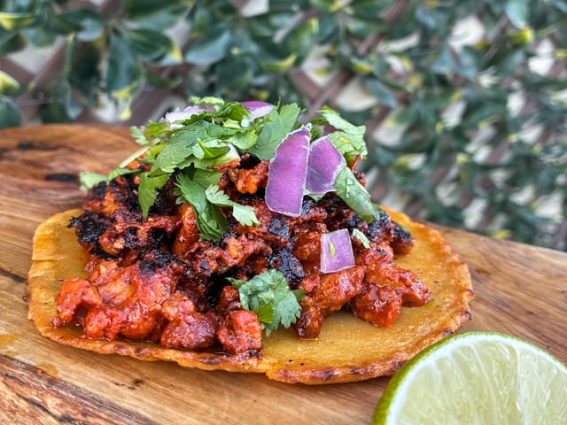 Crunchy Sweet Potato Taco (Dessert).