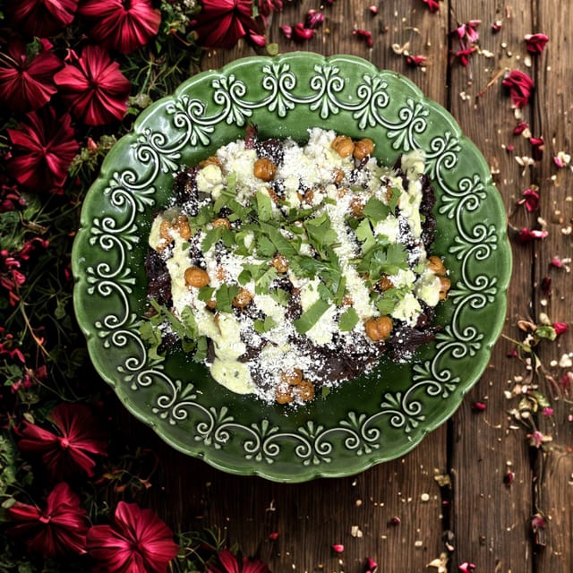 SMOKEY HIBISCUS BOWL.