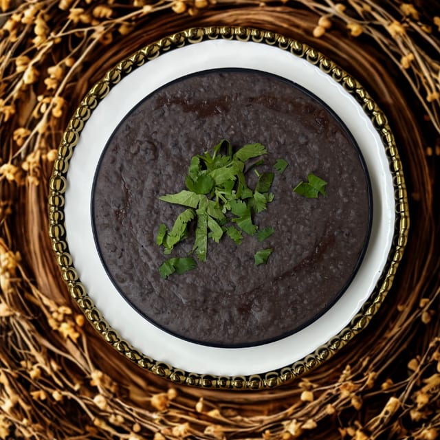 BLACK BEANS.